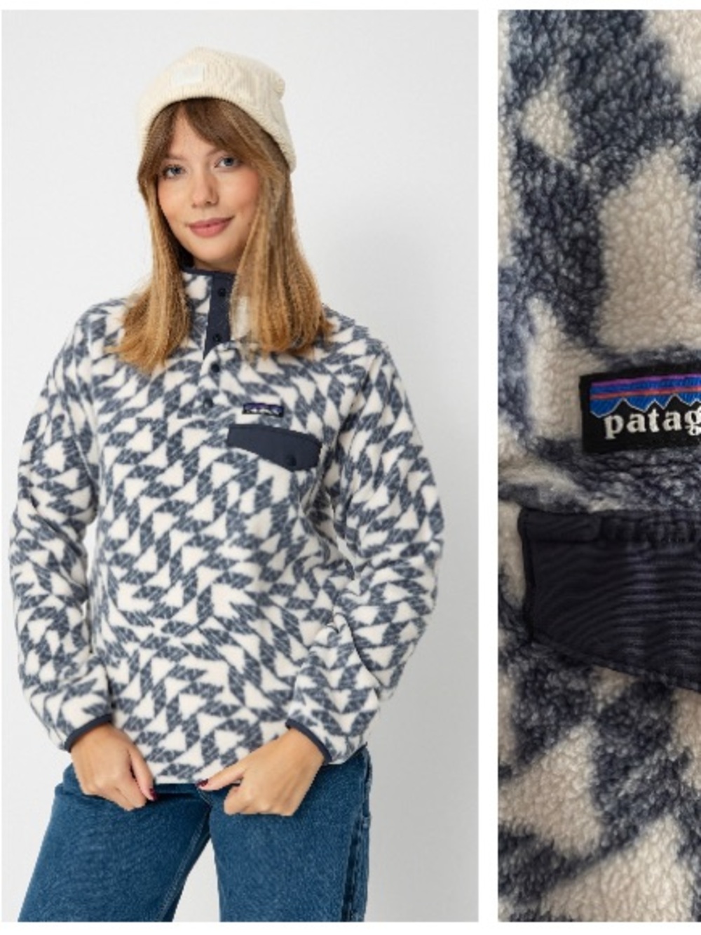 Patagonia Lightweight Synchilla Fleece Snap-T Pullover Jacket Large